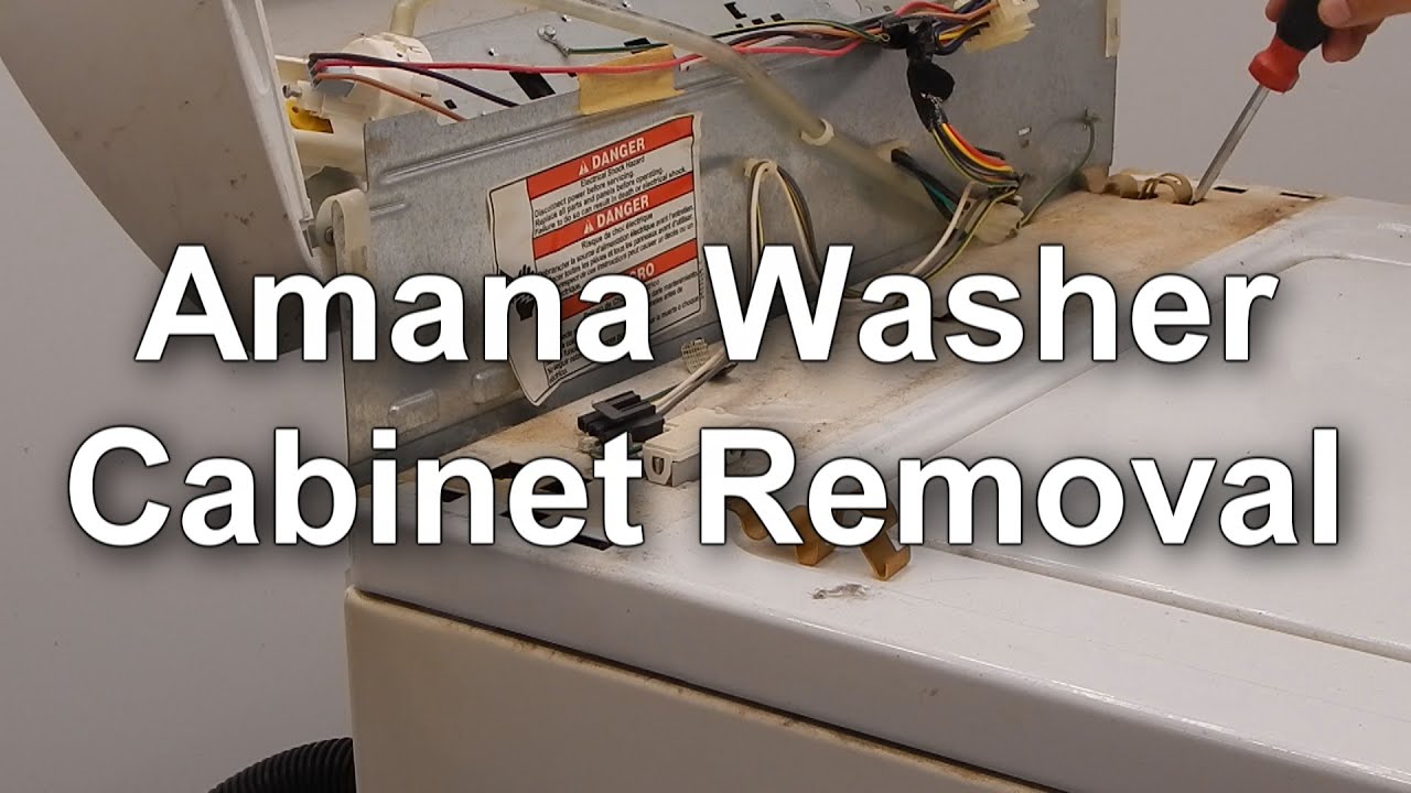 How to Remove the Cabinet on an Amana Washer - YouTube