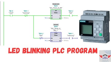 LED Blinking PLC Program | TIA Portal | PLC Programming Timer Example | Ladder Logic  #plc #siemens