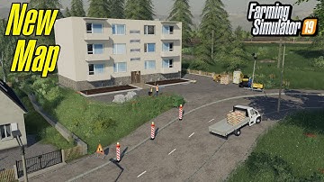 FS19 (4K) QUICK TOUR ON UPCOMING MINING AND COSTRUCTION MAP FARMING SIMULATOR MODS