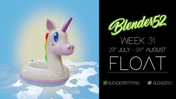 Modelling an inflatable unicorn (Blender) - #Blender52 Week 31: Float