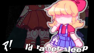 FW⚠️ I'd rather sleep meme | Elizabeth Afton (GC)