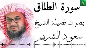سورة الطلاق - سعود الشريم - جودة عالية4K Surah At-Talaq