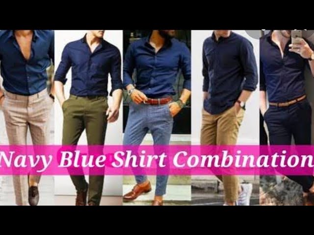 Men's Easy Combination Sky Blue Pants, navy blue highlighted | Combination  pants, Blue denim pants, Blue pants
