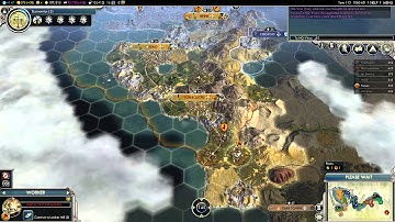 Civilization V G&K Multiplayer Game 029 NQ 6 Player FFA: Songhai (Gameplay/Commentary) Part 4/8