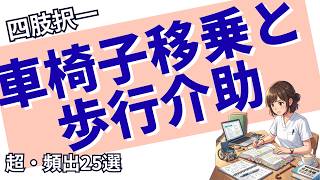 【聞き流し】看護師国家試験 必修対策!車椅子移乗と歩行介助の超・頻出問題 25選【第116回国試対策】<#0119>