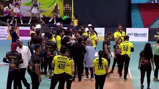 Huge fight during match over changing the ball, match stopped-- #bclfight #boxcricketleaguefight