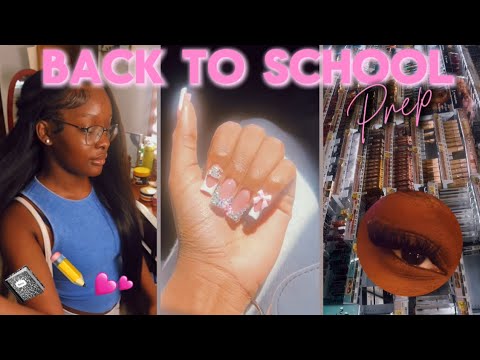 Back to school prep | hair | nails | lashes | shopping - YouTube