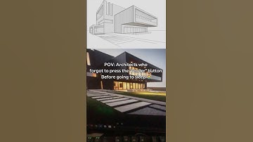 POV: When architects forget to hit "Render" before bed 😱