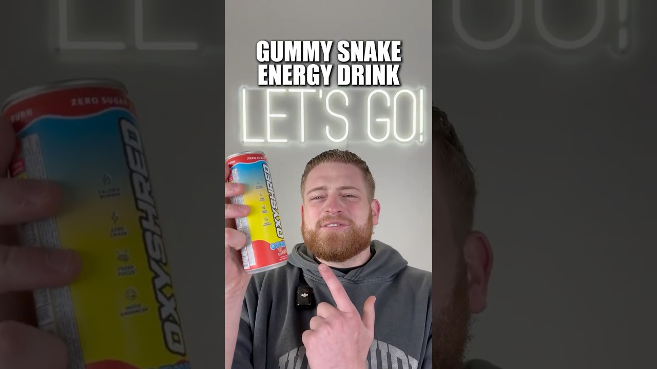 Gummy Snake Energy Drink?! 🐍⚡ OxyShred Energy Review