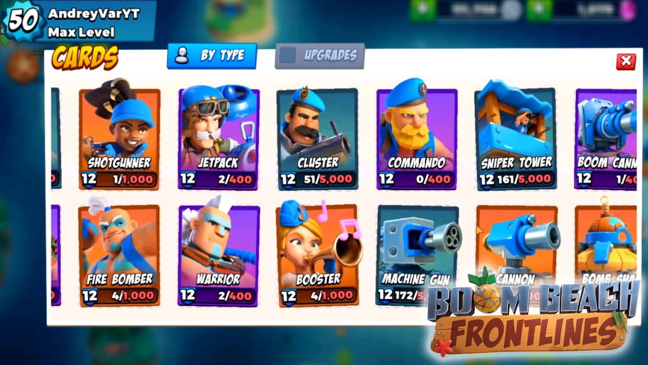 BOOM BEACH FRONTLINES - ОТКРЫЛ МАХ 50 УРОВЕНЬ