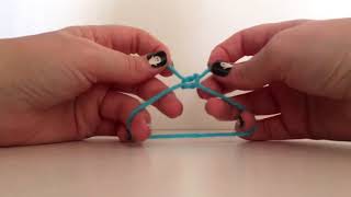 Stretch bracelet knot, DIY, demo, how to tie a knot for jewelry making