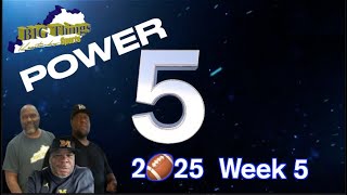 2🏈25 Week 5 Power 5 Rankings