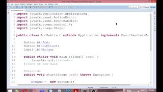 Add and Subtract App With JavaFX