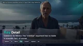 MND Local: Hurricane preparedness and fear of a 'Super El Niño' in Baja California Sur