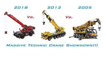 Lego Technic - Massive Mobile Crane 42082 42009 8421 Comparison