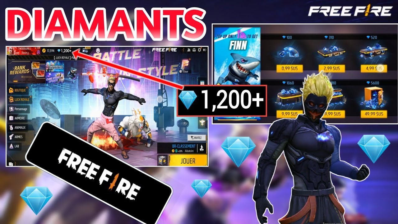 DIAMANTS FREE FIRE 😱 - COMMENT ACHETER DES DIAMANTS SUR FREE FIRE (2022