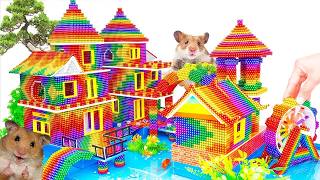 DIY - How to Build Water Park, Slide Bridge, Swimming Pools From Magnetic Balls (Satisfying Videos)