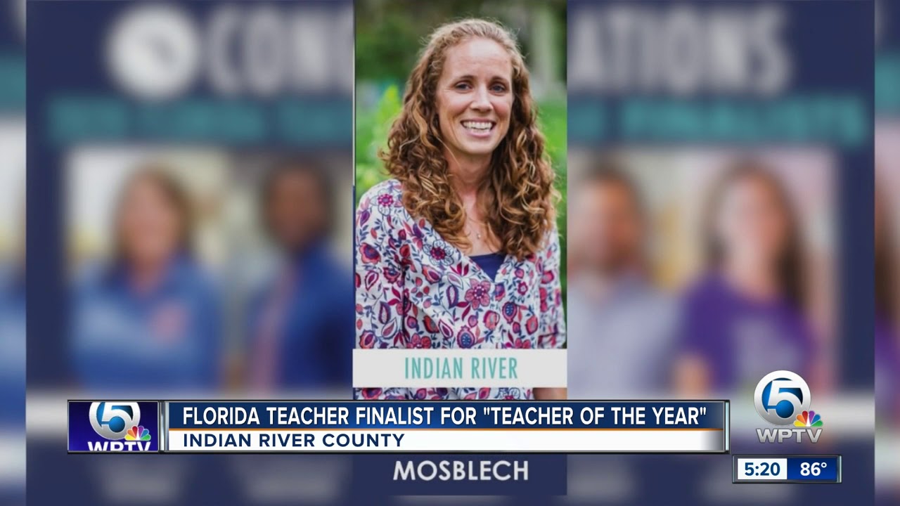 vero beach weather Florida teacher finalist for 'teacher of the year'