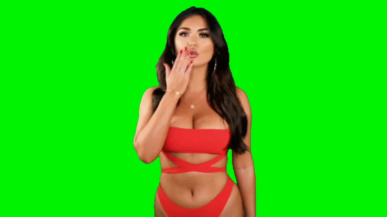 #Hot_Model_Green_Screen_video.