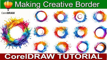 how to fill multicolor in outline | CorelDraw tutorial | multicolor border in CorelDraw | dtp center