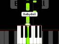 Babydoll (Piano Tutorial) #treading #piano