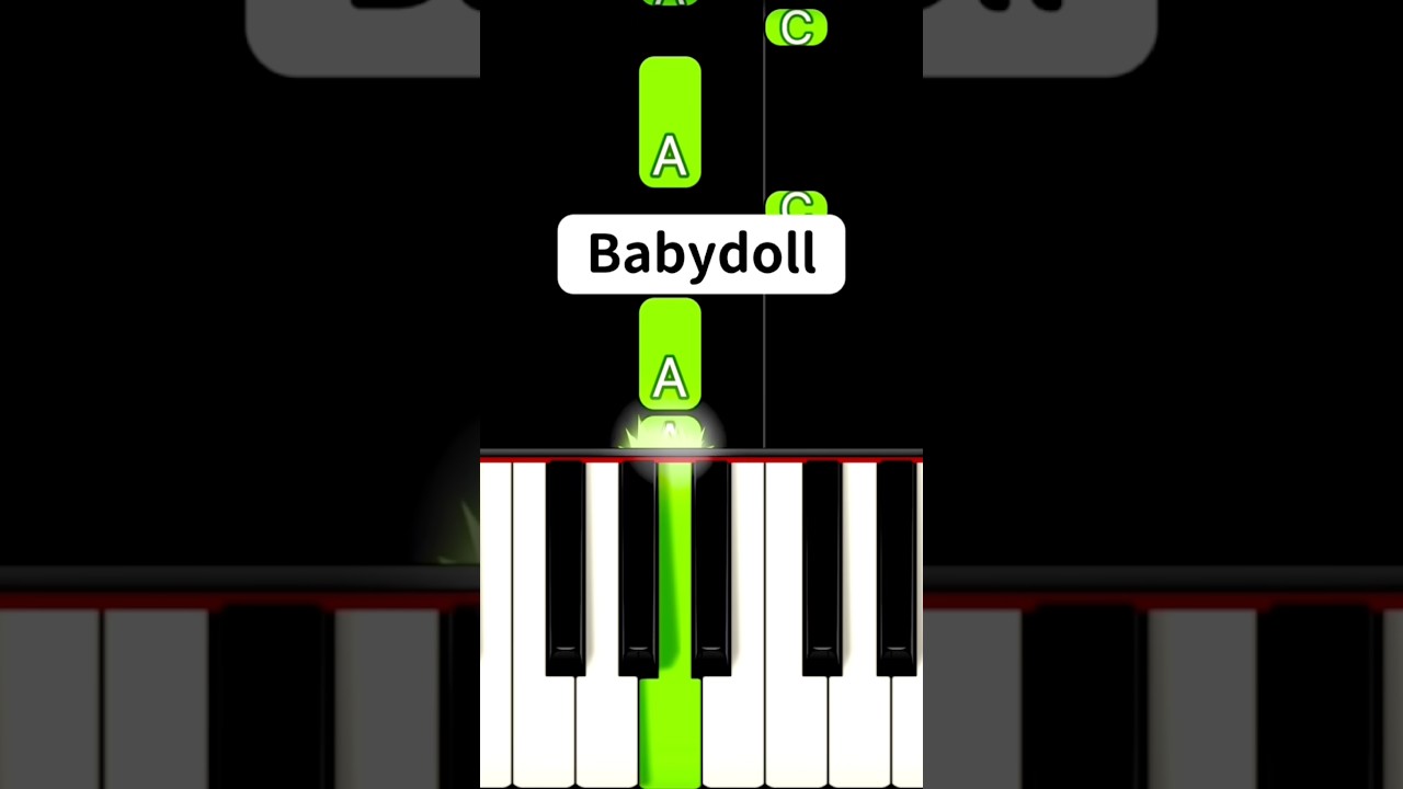 Babydoll (Piano Tutorial) #treading #piano
