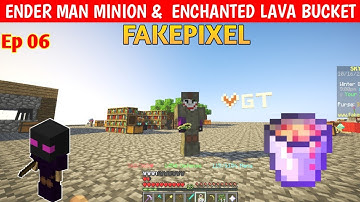 fakepixel skyblock ep 6 | how to make enderman minion in fakepixel | become rich in fakepixel
