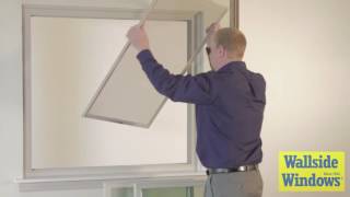 Wallside Windows Lift Out Slider Window Screen Operation
