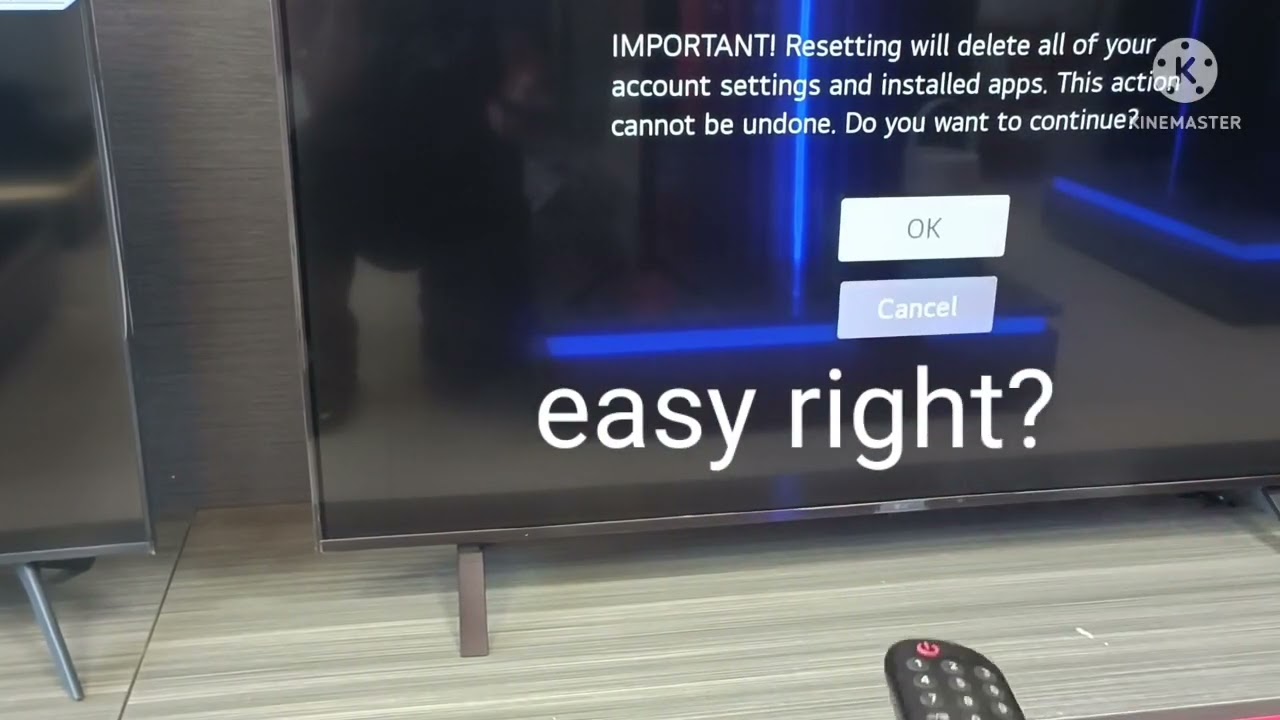 LG TV reset YouTube