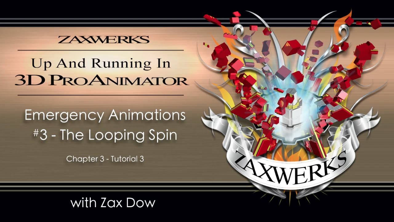Tutorial 96 - ProAnimator Up & Running - Chap 3 Tut 3 - Emergency Spin Loop
