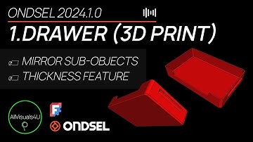 ⏱ TIMELAPSE 🗃 Ondsel Tutorial - Design This Drawer - FreeCAD Part Design - FreeCAD Thickness