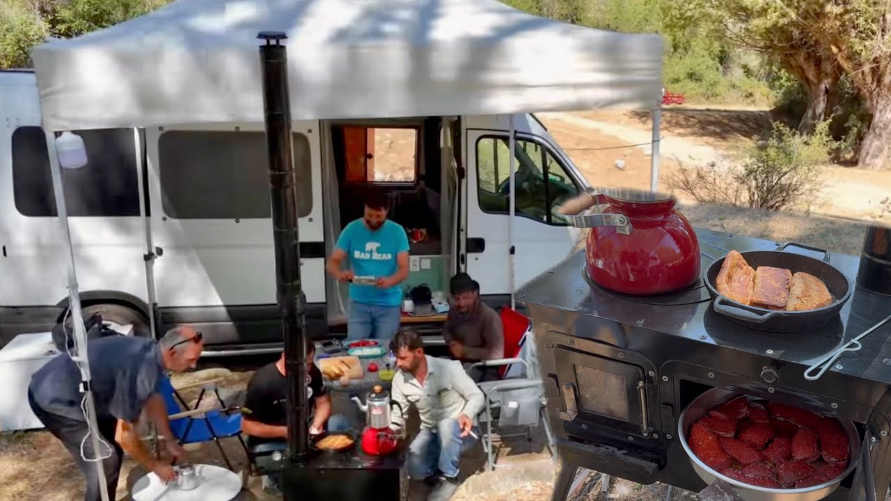 KARAVAN HAYAT / DAĞDA KARAVANDA KAHVALTI / KOYUNLARIN YENİ YERİ 