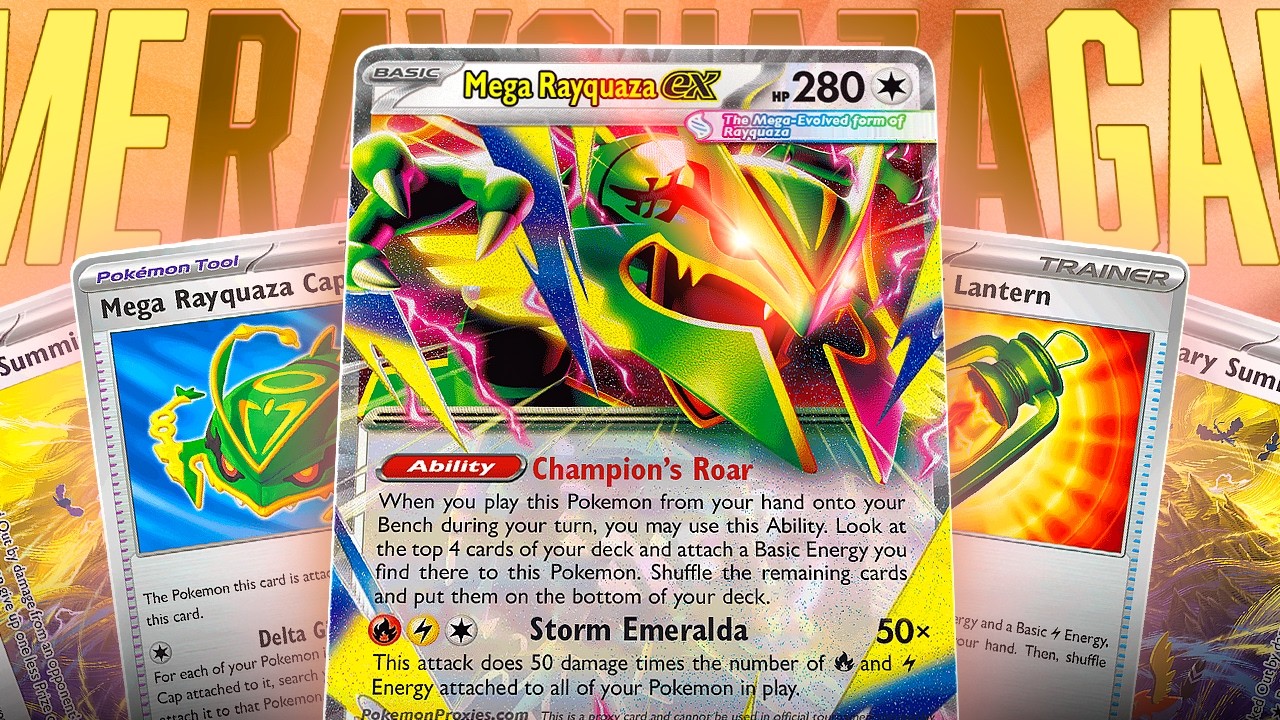 pokemon cards rayquaza ex mega Clearly a fake pokemon card... But who else is excited to see mega rayquaza  again. Neat design for the pokemon card