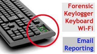 Forensic Keylogger Keyboard Wi-Fi Pro Email Reporting