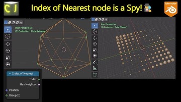The spying🕵️‍♂️power of Index of Nearest node - Blender 4.2 Geometry node Tutorial