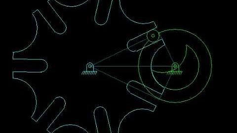 Geneva Wheel (For Generating Intermittent Rotation) - Programming by Shahram Shokouhfar