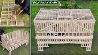 Membuat box anak ayam full bambu | KANDANG AYAM