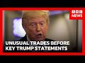 The insider trading suspicions looming over Trump's presidency | BBC News