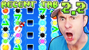 THE CRAZIEST 2.2 RECENT TAB RUN SO FAR [Geometry Dash 100 Life Challenge]