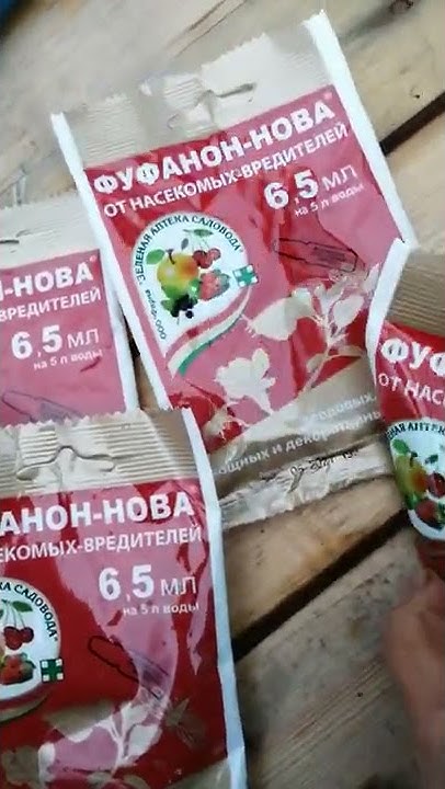Фуфаноном по долгоносику на клубнике! - YouTube