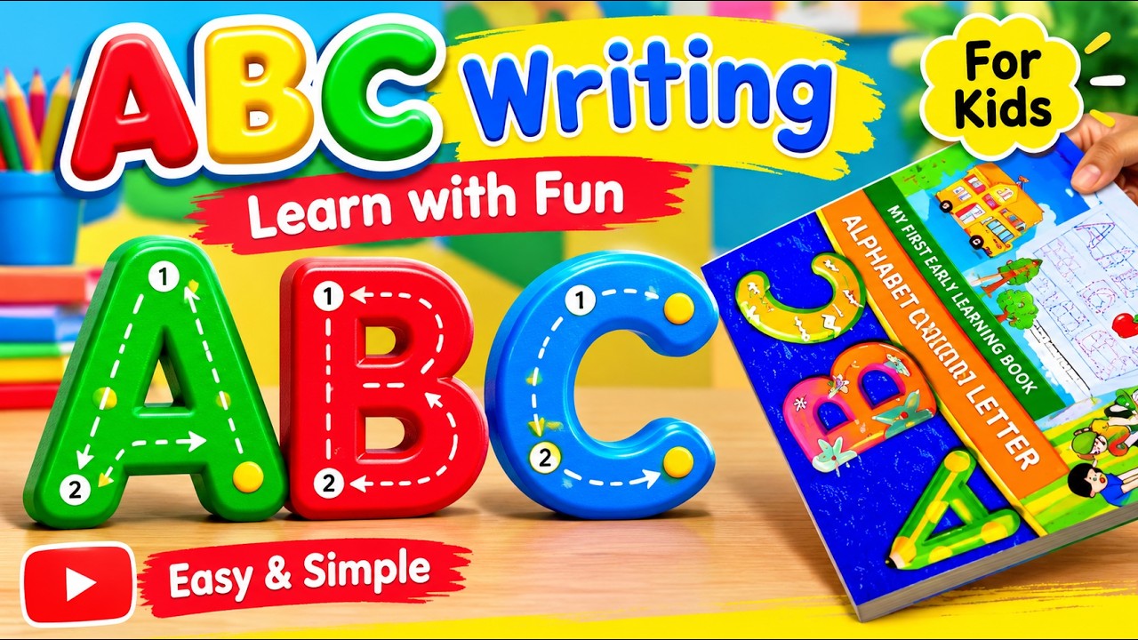 ABC Writing for Kids 🔤 | Learn A to Z Letters Easily | ABC Alphabet ...