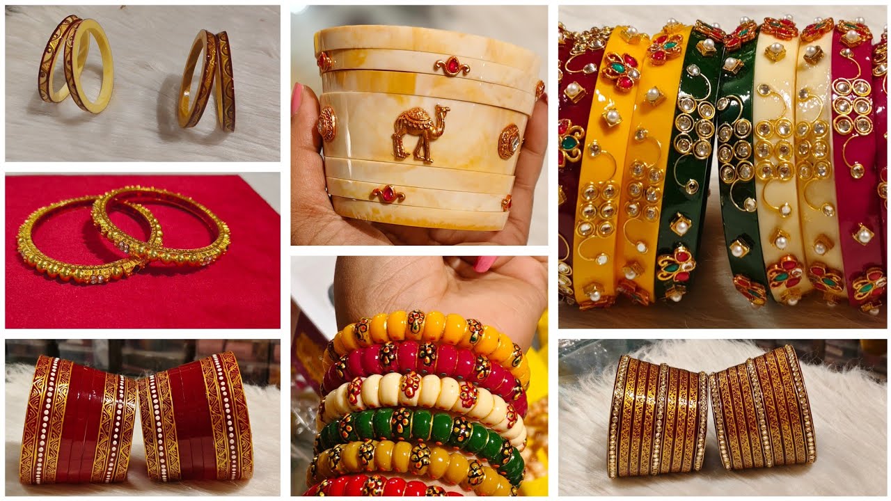 राजपूती रजवाड़ी चूड़ा, कांच कड़ा, ढालु चूड़ा, rajwadi golden kada aanwala gokhru ka new collection🥳