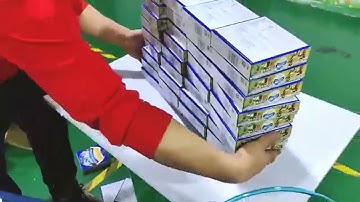 Cookie boxes cartoning machine automatic cartoner tested for Malaysian customer