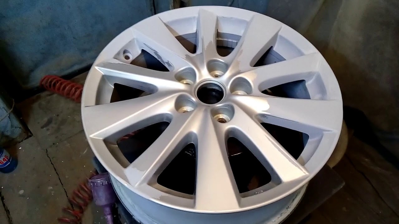 Покраска диска в экспресс формате - YouTube