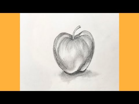 How to draw a realistic apple | Easy apple drawing | pencil, apple | How to  draw a realistic apple by pencil for beginners | Easy apple drawing |  Blending and shading | By Priyanka creative guruFacebook