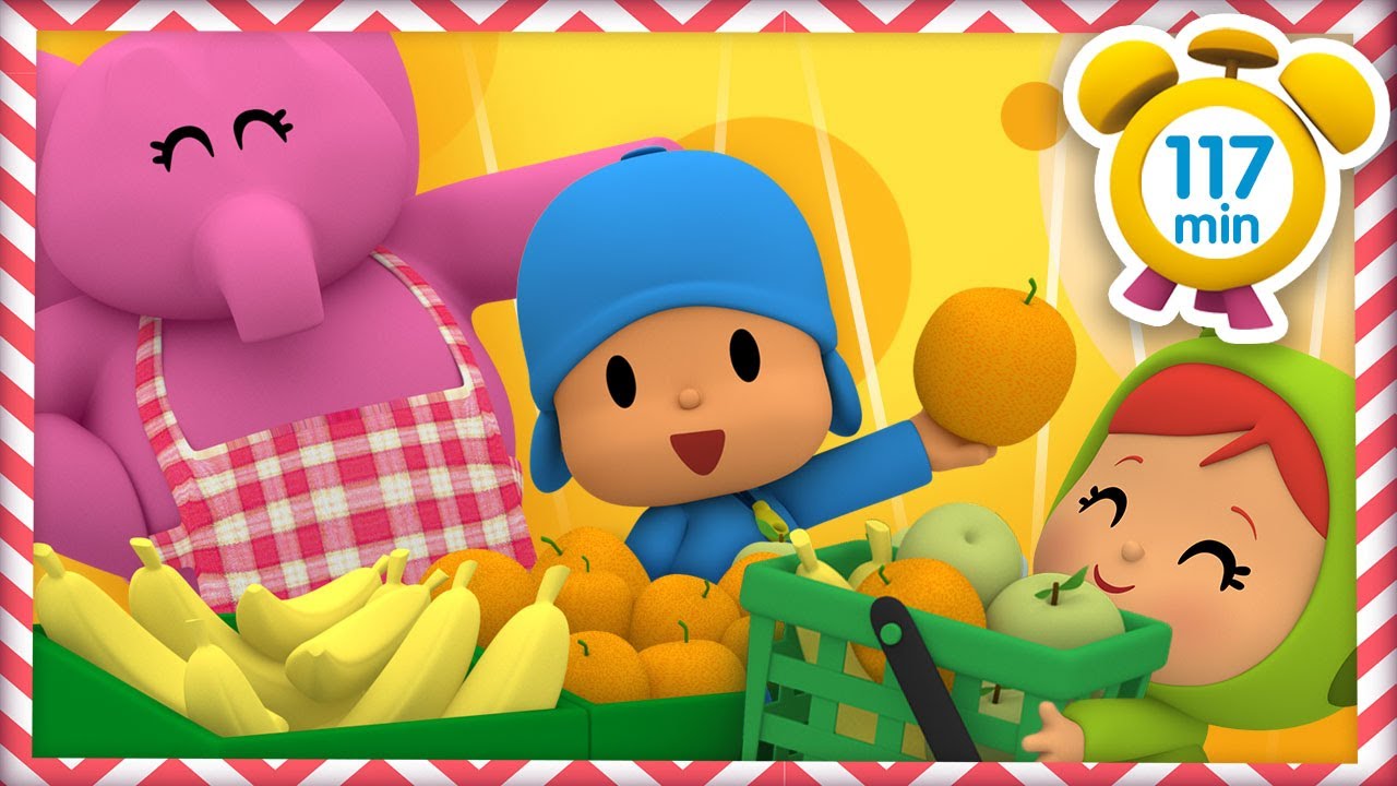 🍽 LET'S GO POCOYO! - O restaurante do Pocoyo  DESENHOS ANIMADOS de POCOYO  em PORTUGUÊS do BRASIL 