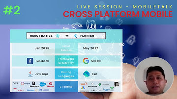 LIVE SESSION - MOBILETALK - #2 Mengenal cross platform mobile development (React Native & Flutter)