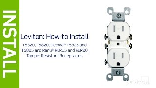 how to install a tamper resistant outlet | leviton