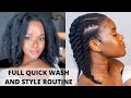 Best products for a quick washday on 4c natural hair| Flat twists for beginners | Limitlessbloom