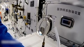 Taikonauts show surface tension in microgravity environment